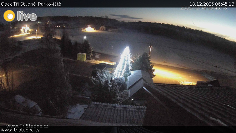 Obec Tři Studně - Parkoviště - 18.12.2025 v 06:45