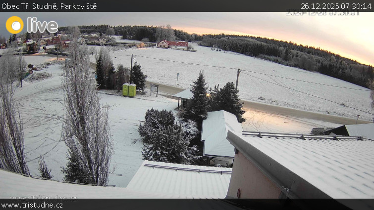 Obec Tři Studně - Parkoviště - 26.12.2025 v 07:30