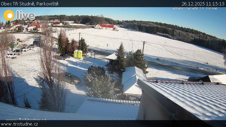 Obec Tři Studně - Parkoviště - 26.12.2025 v 11:15