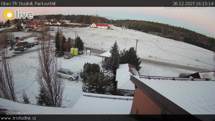 Obec Tři Studně - Parkoviště - 26.12.2025 v 16:15