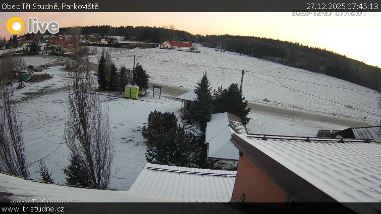 Obec Tři Studně - Parkoviště - 27.12.2025 v 07:45