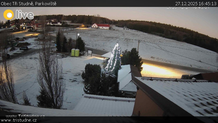 Obec Tři Studně - Parkoviště - 27.12.2025 v 16:45