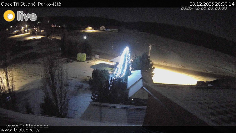 Obec Tři Studně - Parkoviště - 28.12.2025 v 20:30