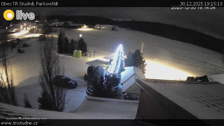 Obec Tři Studně - Parkoviště - 30.12.2025 v 19:15