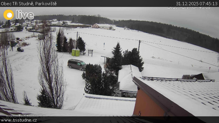Obec Tři Studně - Parkoviště - 31.12.2025 v 07:45
