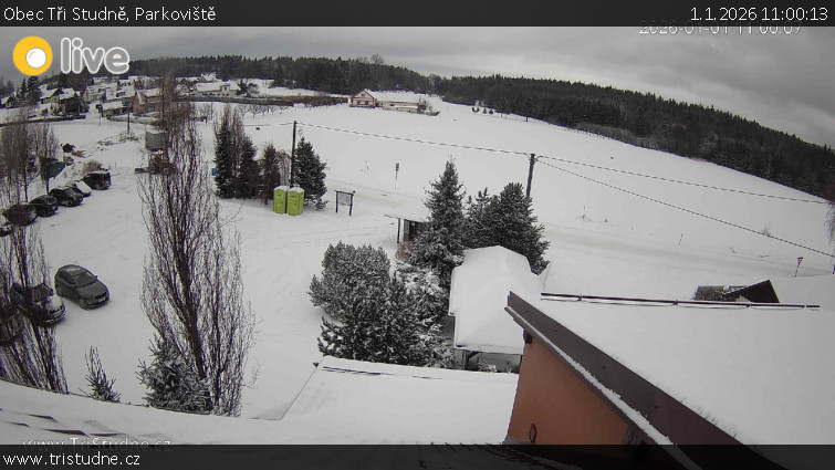 Obec Tři Studně - Parkoviště - 1.1.2026 v 11:00