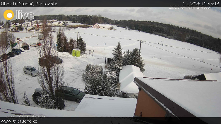 Obec Tři Studně - Parkoviště - 1.1.2026 v 12:45