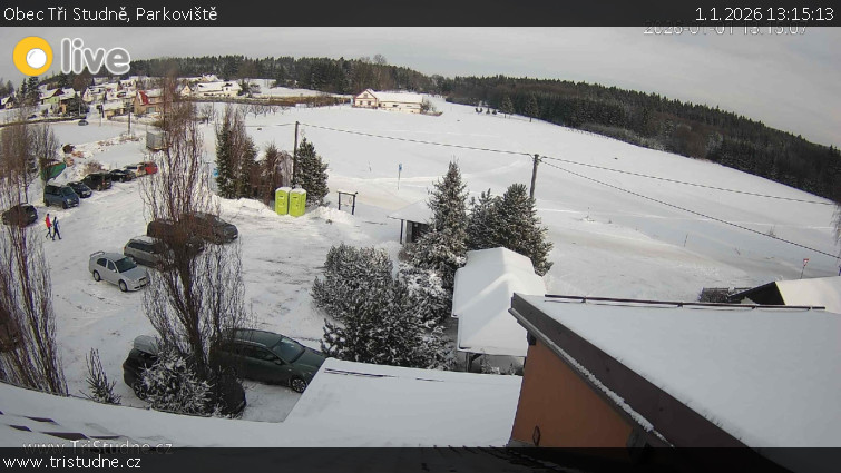 Obec Tři Studně - Parkoviště - 1.1.2026 v 13:15