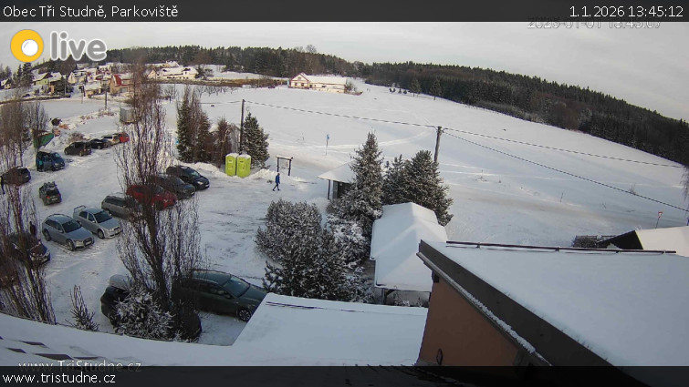 Obec Tři Studně - Parkoviště - 1.1.2026 v 13:45