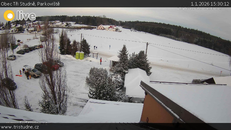 Obec Tři Studně - Parkoviště - 1.1.2026 v 15:30