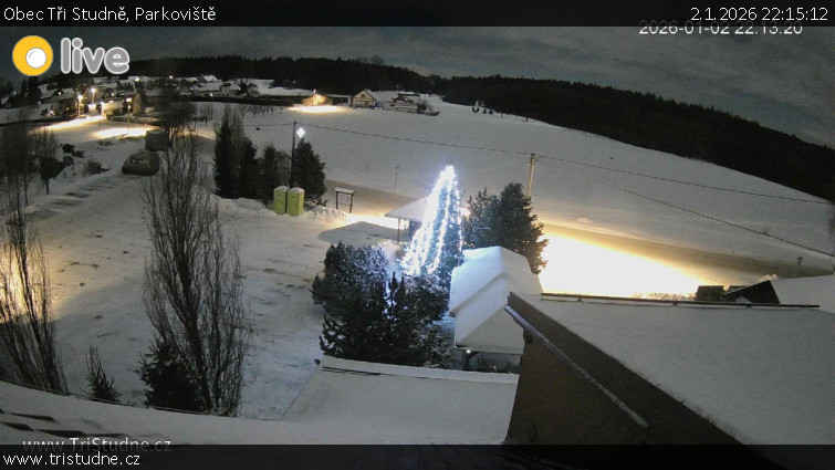 Obec Tři Studně - Parkoviště - 2.1.2026 v 22:15