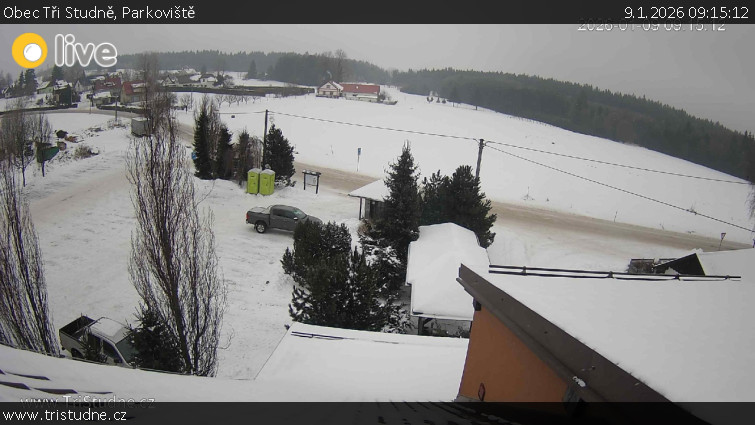 Obec Tři Studně - Parkoviště - 9.1.2026 v 09:15