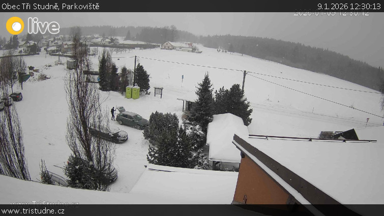 Obec Tři Studně - Parkoviště - 9.1.2026 v 12:30