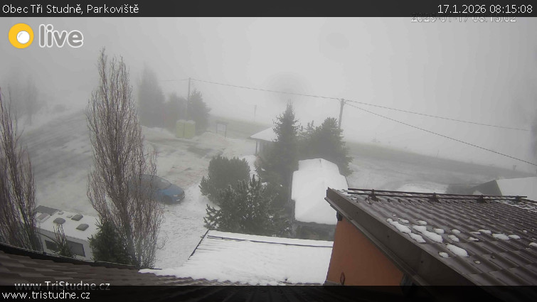 Obec Tři Studně - Parkoviště - 17.1.2026 v 08:15