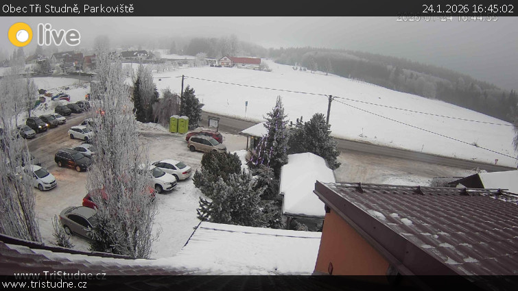 Obec Tři Studně - Parkoviště - 24.1.2026 v 16:45