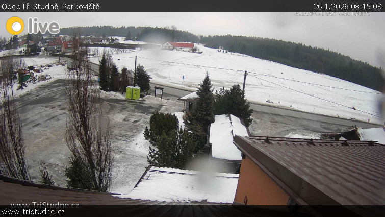 Obec Tři Studně - Parkoviště - 26.1.2026 v 08:15