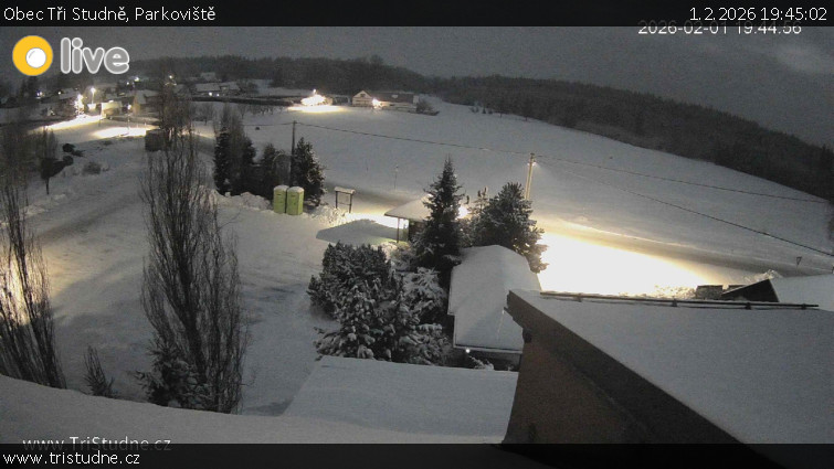 Obec Tři Studně - Parkoviště - 1.2.2026 v 19:45