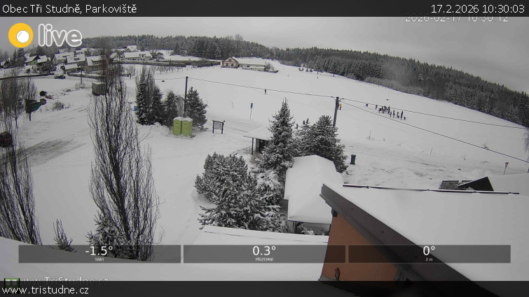 Obec Tři Studně - Parkoviště - 17.2.2026 v 10:30