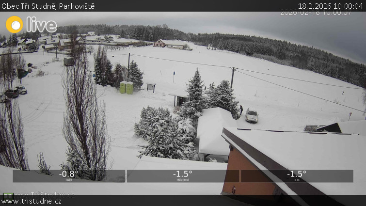 Obec Tři Studně - Parkoviště - 18.2.2026 v 10:00