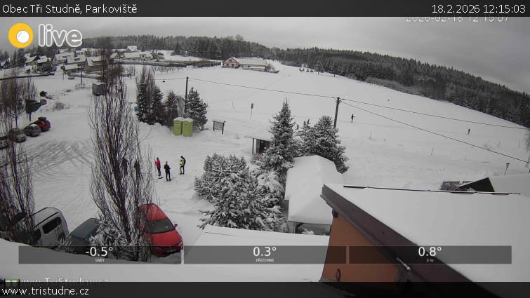 Obec Tři Studně - Parkoviště - 18.2.2026 v 12:15