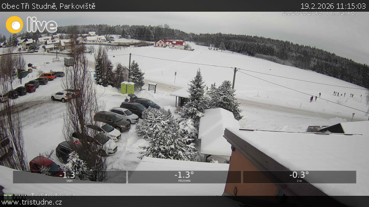 Obec Tři Studně - Parkoviště - 19.2.2026 v 11:15