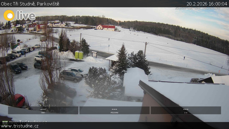 Obec Tři Studně - Parkoviště - 20.2.2026 v 16:00