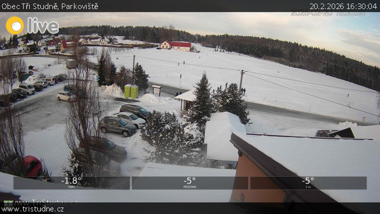 Obec Tři Studně - Parkoviště - 20.2.2026 v 16:30