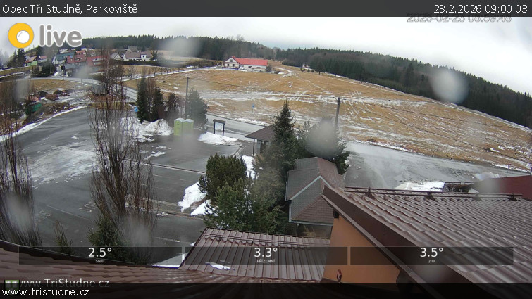 Obec Tři Studně - Parkoviště - 23.2.2026 v 09:00