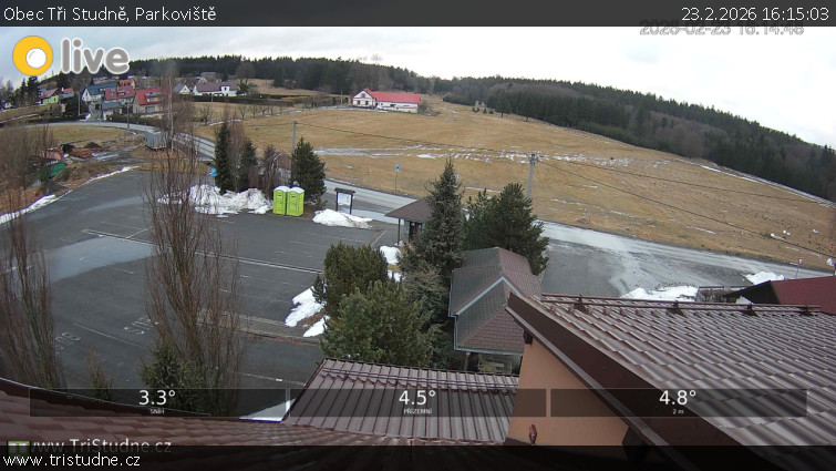 Obec Tři Studně - Parkoviště - 23.2.2026 v 16:15