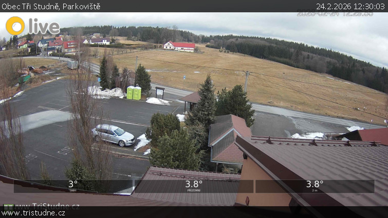 Obec Tři Studně - Parkoviště - 24.2.2026 v 12:30