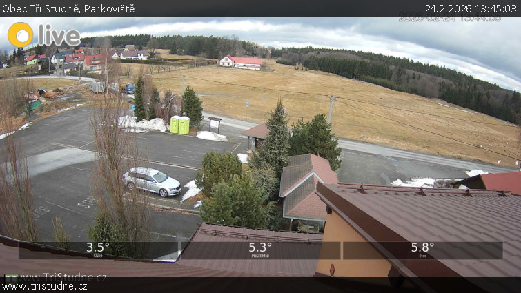 Obec Tři Studně - Parkoviště - 24.2.2026 v 13:45