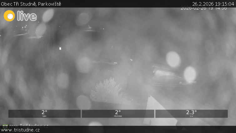 Obec Tři Studně - Parkoviště - 26.2.2026 v 19:15