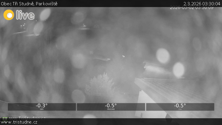 Obec Tři Studně - Parkoviště - 2.3.2026 v 03:30