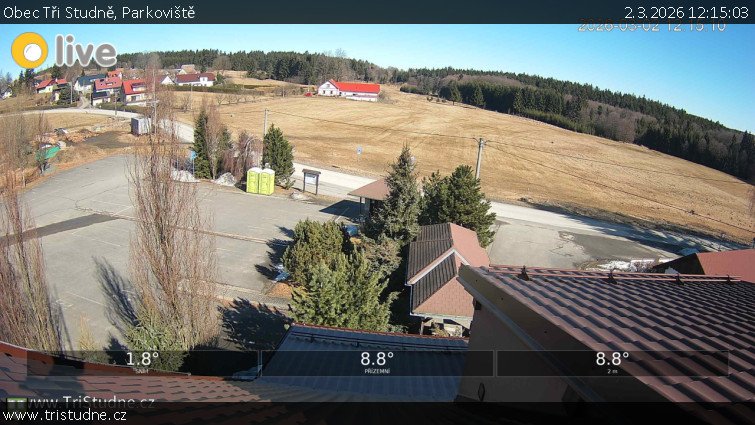 Obec Tři Studně - Parkoviště - 2.3.2026 v 12:15