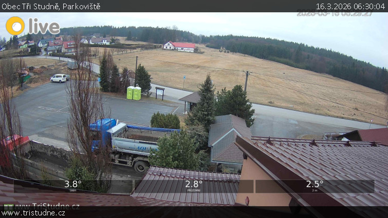 Obec Tři Studně - Parkoviště - 16.3.2026 v 06:30