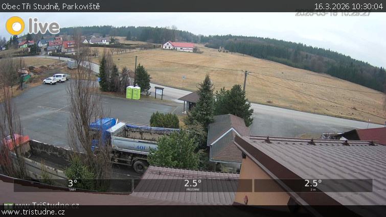 Obec Tři Studně - Parkoviště - 16.3.2026 v 10:30