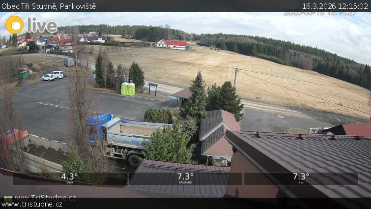 Obec Tři Studně - Parkoviště - 16.3.2026 v 12:15