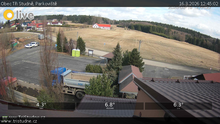 Obec Tři Studně - Parkoviště - 16.3.2026 v 12:45