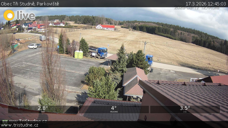 Obec Tři Studně - Parkoviště - 17.3.2026 v 12:45