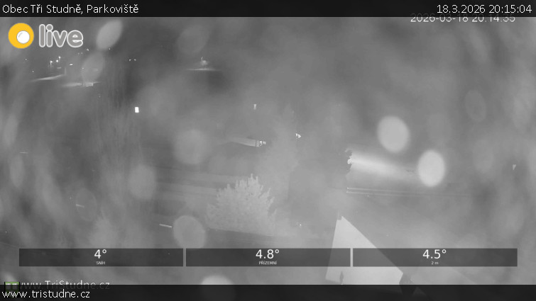Obec Tři Studně - Parkoviště - 18.3.2026 v 20:15
