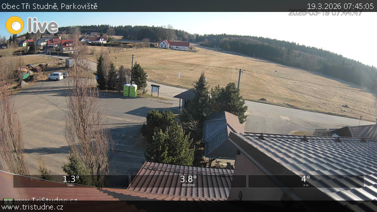 Obec Tři Studně - Parkoviště - 19.3.2026 v 07:45