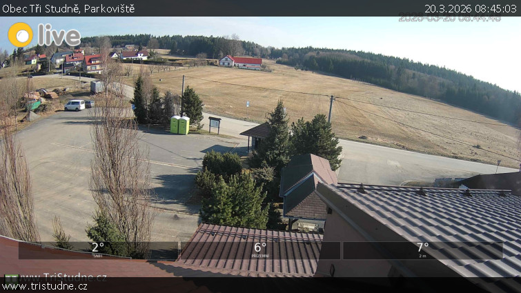 Obec Tři Studně - Parkoviště - 20.3.2026 v 08:45