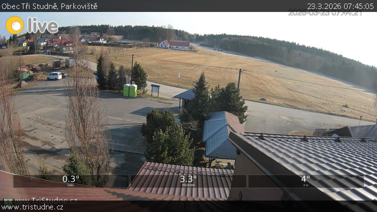 Obec Tři Studně - Parkoviště - 23.3.2026 v 07:45