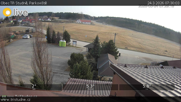Obec Tři Studně - Parkoviště - 24.3.2026 v 07:30