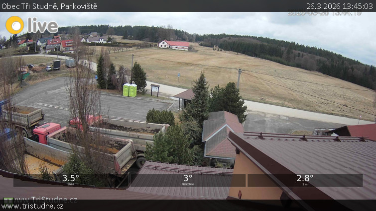 Obec Tři Studně - Parkoviště - 26.3.2026 v 13:45