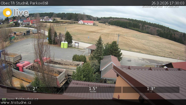 Obec Tři Studně - Parkoviště - 26.3.2026 v 17:30