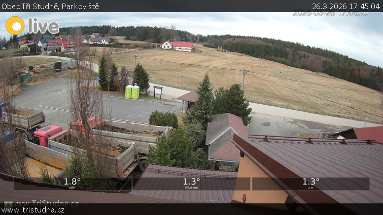 Obec Tři Studně - Parkoviště - 26.3.2026 v 17:45