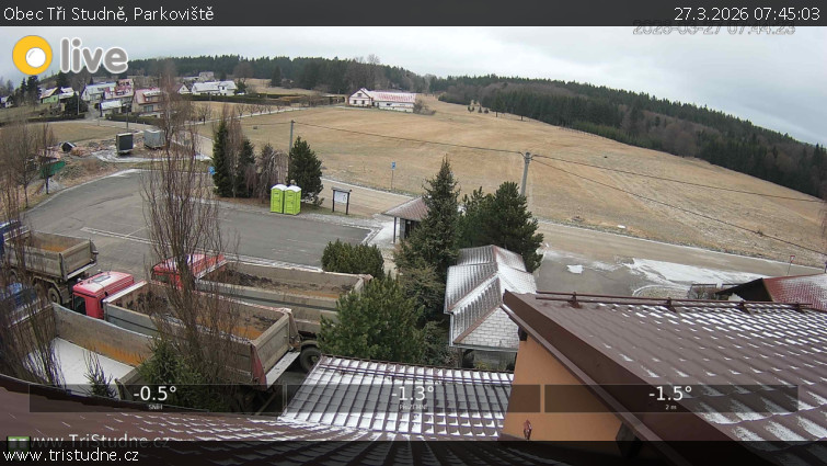 Obec Tři Studně - Parkoviště - 27.3.2026 v 07:45