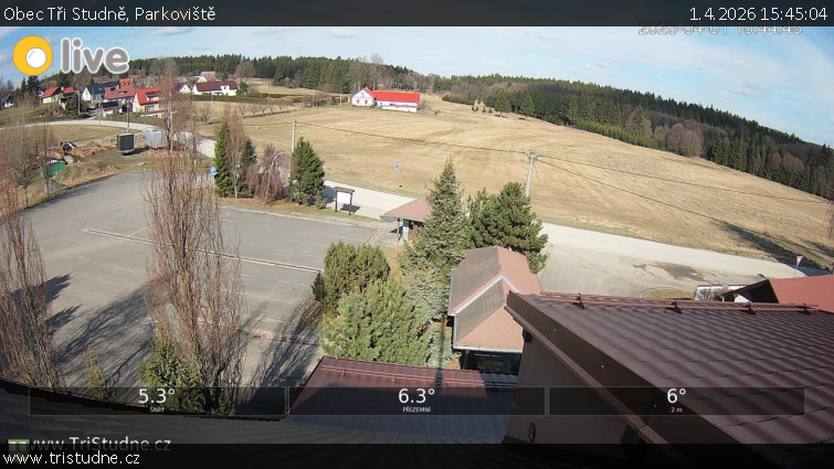 Obec Tři Studně - Parkoviště - 1.4.2026 v 15:45