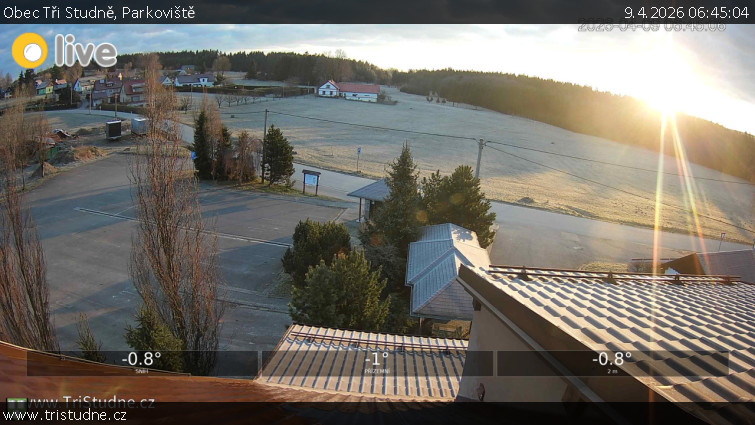 Obec Tři Studně - Parkoviště - 9.4.2026 v 06:45